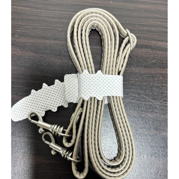 Travelon Leather Cross Body Bag purse Beige Pink long strap vacation travel - Picture 3 of 10